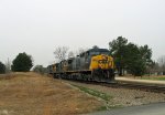 CSX 51 leads a light engine move eastbound